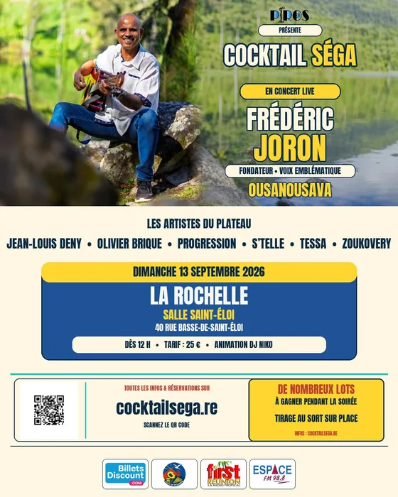 Affiche Cocktail Séga · La Rochelle