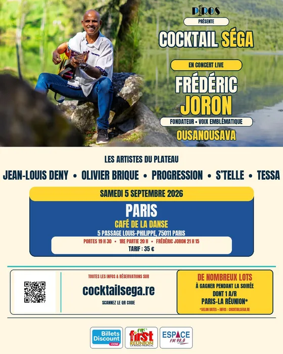 Affiche Cocktail Séga · Paris
